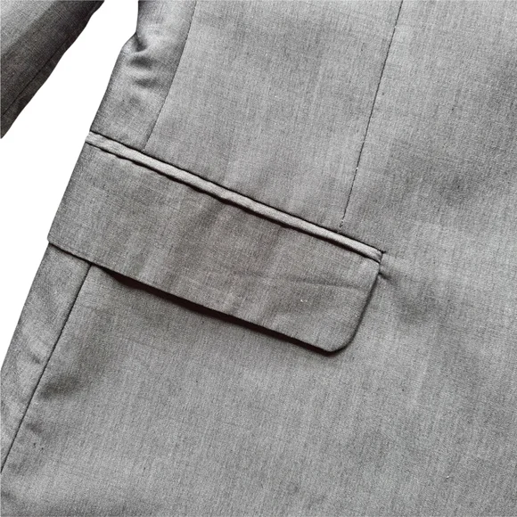 POLITIX Luxe M Mens Grey Luxury Wool Blend Jacket - Picture 4 of 13